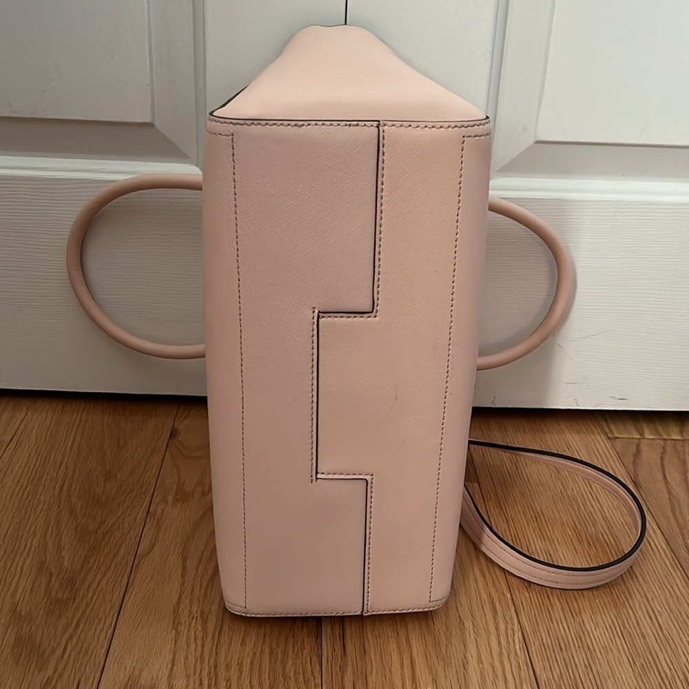 NWOT Tory Burch Saffiano Leather Pink Robinson double zip tote bag - Picture 15 of 16